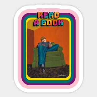 Contemporary Daily Life: Read a book Sticker